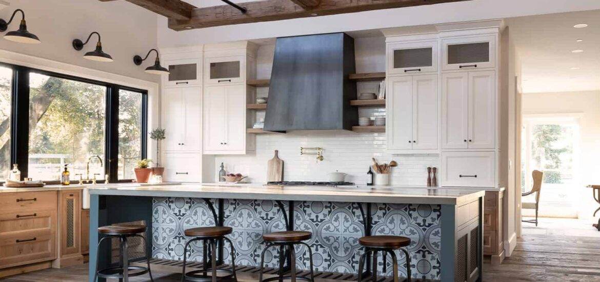 rustic kitchen island