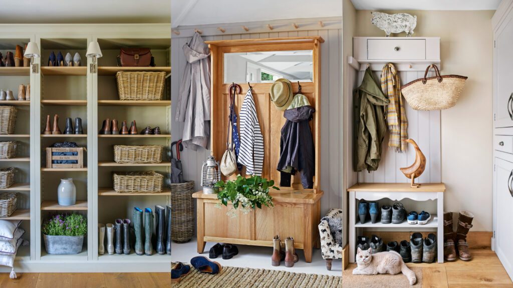 Small Mudroom Bench with Storage 3