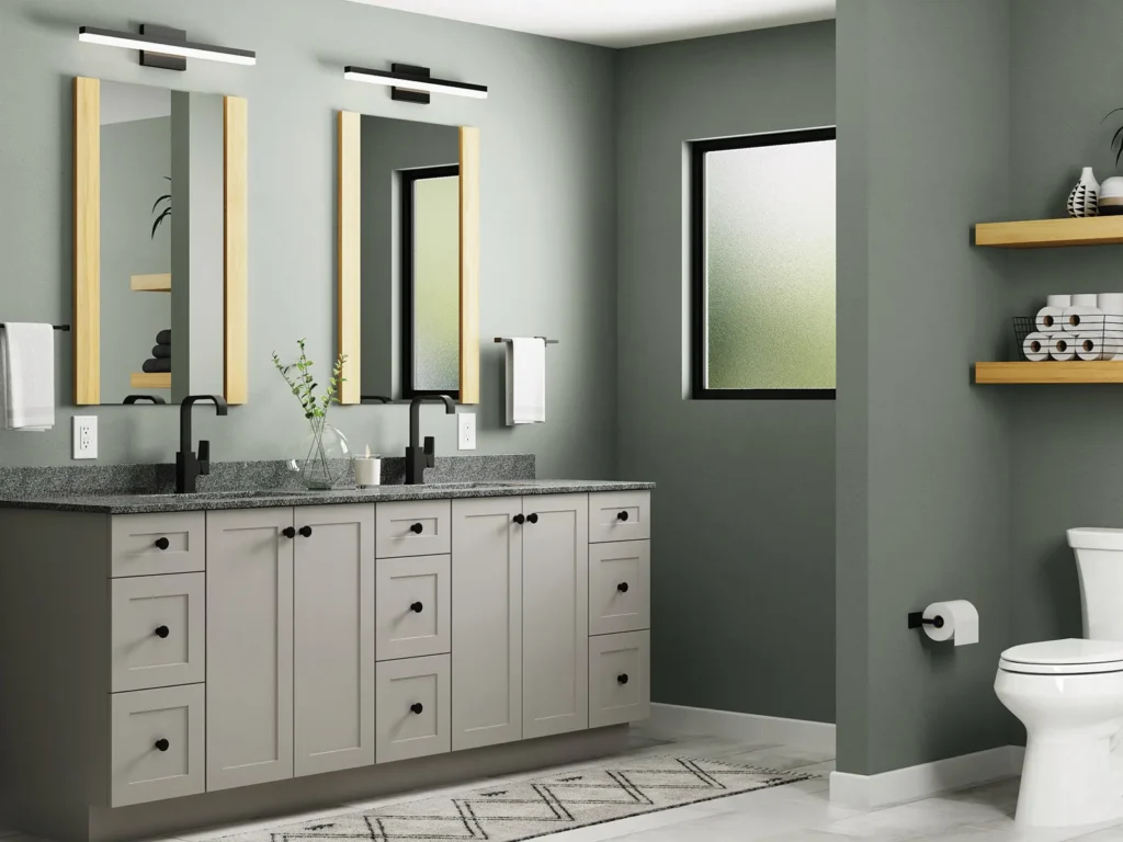 Double Vanities That Fit Small Bathrooms