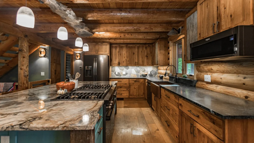 Rustic Kitchens with Wood Accents and Warm Tones