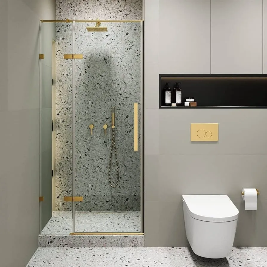 Walk in Showers with Frameless Glass Doors for an Open Feel