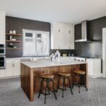 Nolita 24x24 inch matte porcelain floor tile with a soft concrete-like texture in a modern interior setting