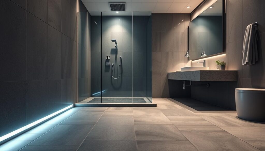 innovative bathroom materials installation