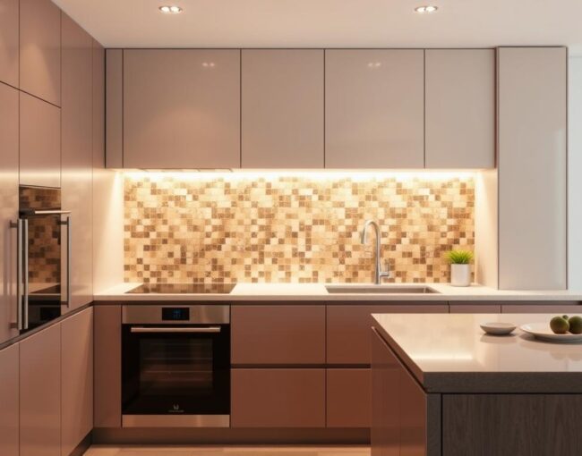 creative kitchen cabinet and backsplash ideas