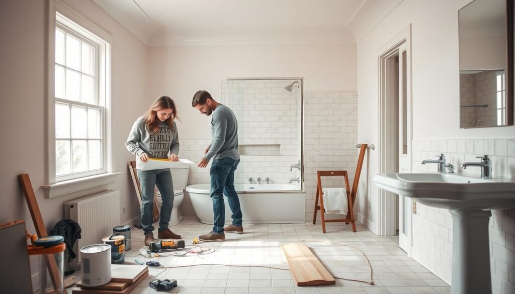bathroom remodel process